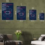 Gillette Stadium Patriots Seating Chart metal wall art print, view 6
