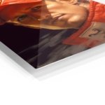 Red Motorsport Portrait metal wall art print, view 2