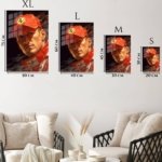 Red Motorsport Portrait metal wall art print, view 6